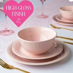 Paris Hilton London Collection 12-Piece Stoneware Dinnerware